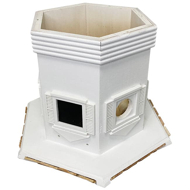 Home Bazaar Enchantment Bird House, White