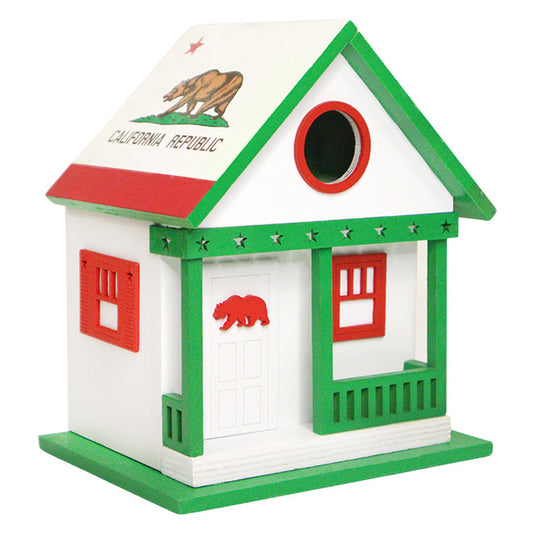 Home Bazaar California State Cottage Bird House