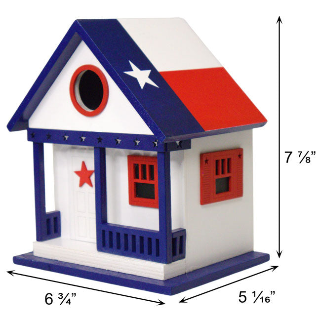 Home Bazaar Texas State Cottage Bird House