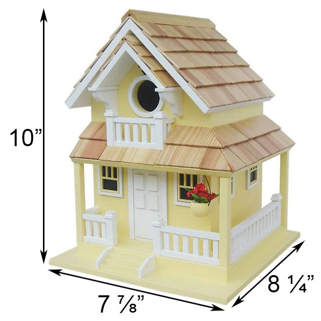 Home Bazaar Backyard Bird Cottage, Yellow