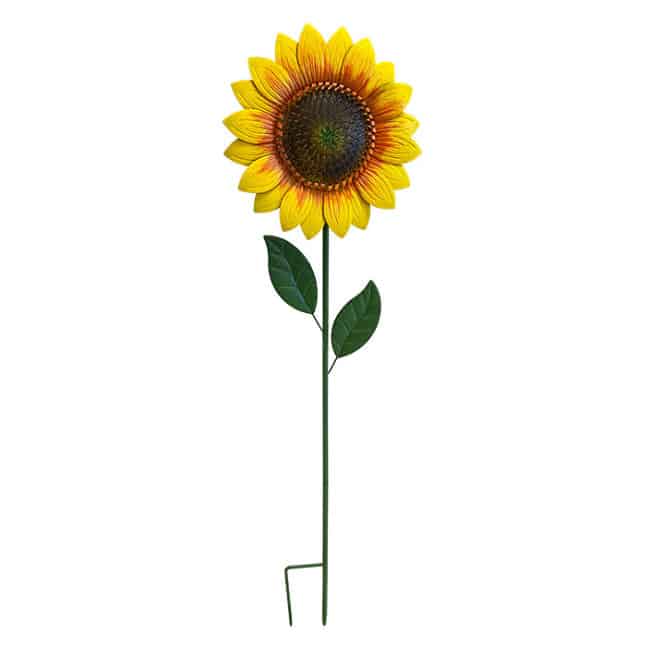 Land & Sea Metal Giant Sunflower Yard Art, 56"H, Pack of 2