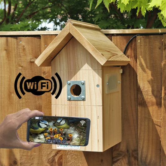 Nestera Bird Box WiFi Camera & Bird House Set, Corded