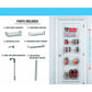Grayline by Panacea Over-the-Door Organizer, White, 57.5"H