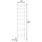Grayline by Panacea Adjustable Back-of-the-Door Organizer