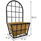 Panacea Modern Farmhouse Wall Planter w/Trellis, 11.5"W