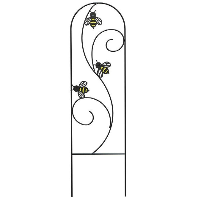 Panacea Bee-Conscious Pot Trellises, Black, 36"H, Pack of 3