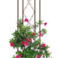 Panacea Rustic Farmhouse Twisted Wire Pot Trellis, Rust, 46"