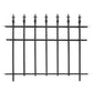 Panacea Classic Finial Fence Sections, Black, Pack of 10