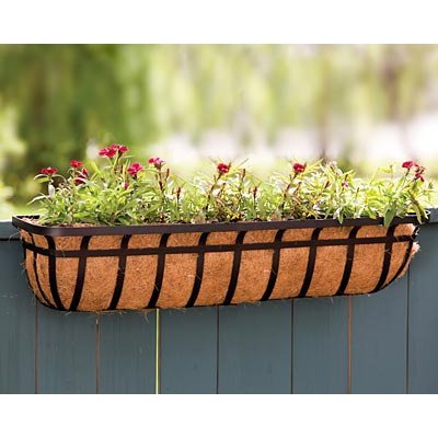 Panacea Flat Iron Series Planter Boxes, 36"L, Pack of 2