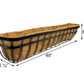 Panacea Flat Iron Series Planter Boxes, Black, 48"L, 4 Pack