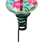 Mini-Blossom Botanica Staked Hummingbird Feeder, Green, 4 oz