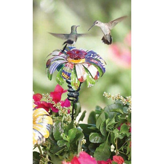 Parasol Sugar Shack Hummingbird Feeder w/ Stake, Clear, 4 oz