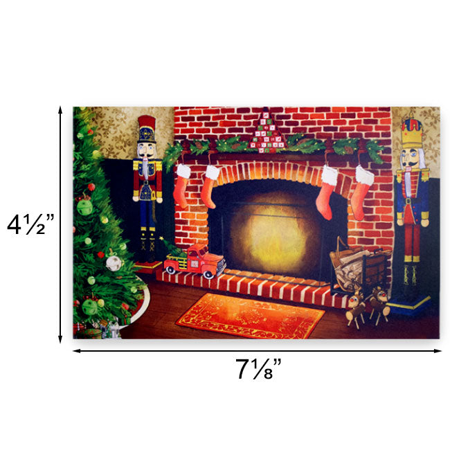 Christmas Fireplace Greeting Card by Prime Retreat