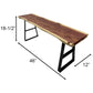 Cedar Live Edge Bench and Legs, 46"L, by Prime Retreat