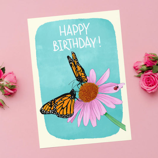 "Coneflower" Birthday Greeting Card by Prime Retreat