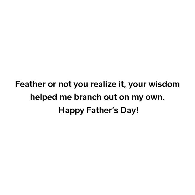 "Father's Wisdom" Greeting Card by Prime Retreat