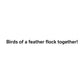 "Birds of a Feather" Greeting Card by Prime Retreat