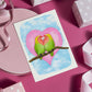 "Lovebirds" Greeting Card by Prime Retreat