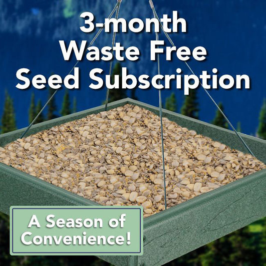 3-Month Seed Subscription, 10 lbs. Waste Free Seed Blend