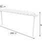 New England Arbors Hammock Stand, White, 94.75"H