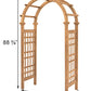 Eden Rosewood Arbor, 88.75"H