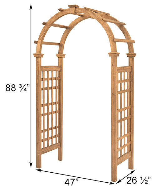 Eden Rosewood Arbor, 88.75"H
