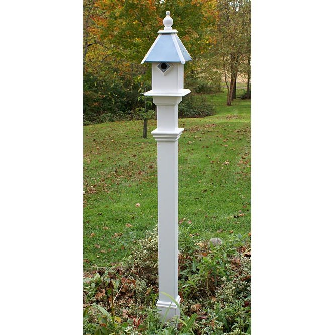 Deluxe Azalea Bird Feeder & Decorative Mounting Post Package