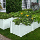 Vita Gardens Keyhole Garden Bed w/Easy Access, 6'L x 6'W