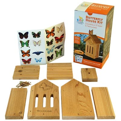 Woodlink Butterfly House DIY Craft Kits w/Milk Paint Powders