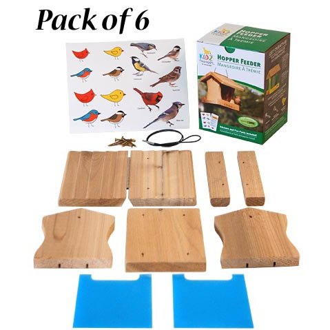 Woodlink Hopper Feeder DIY Craft Kits, Club Pack of 6