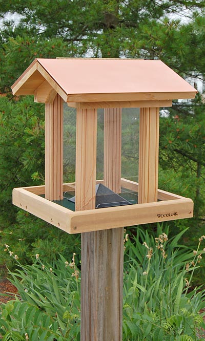 Woodlink Coppertop Cedar Hopper Bird Feeder