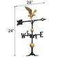 Whitehall Full-Bodied Eagle Weathervane, Gold-Bronze